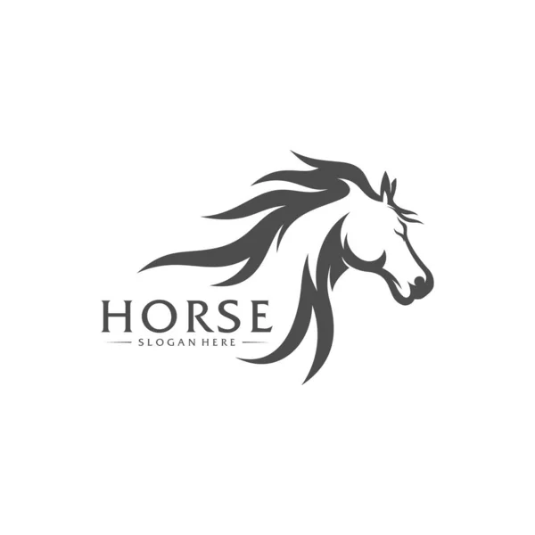 Fast Horse Logo Design Vectoriel Design Créatif Modèle Illustration — Image vectorielle