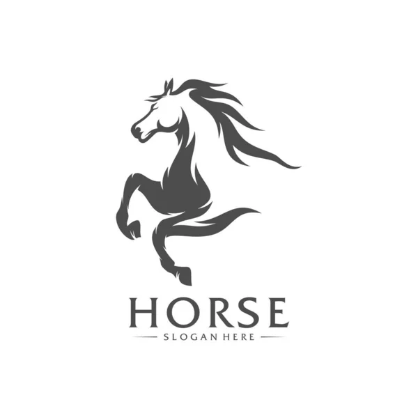 Fast Horse Logo Design Vector Creative Design Template Illustration — Stock Vector