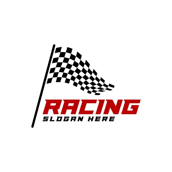 Ikona Logo Wyścigu Koncepcja Logo Wyścigów Nowoczesny Prosty Wzór Ilustracji — Wektor stockowy