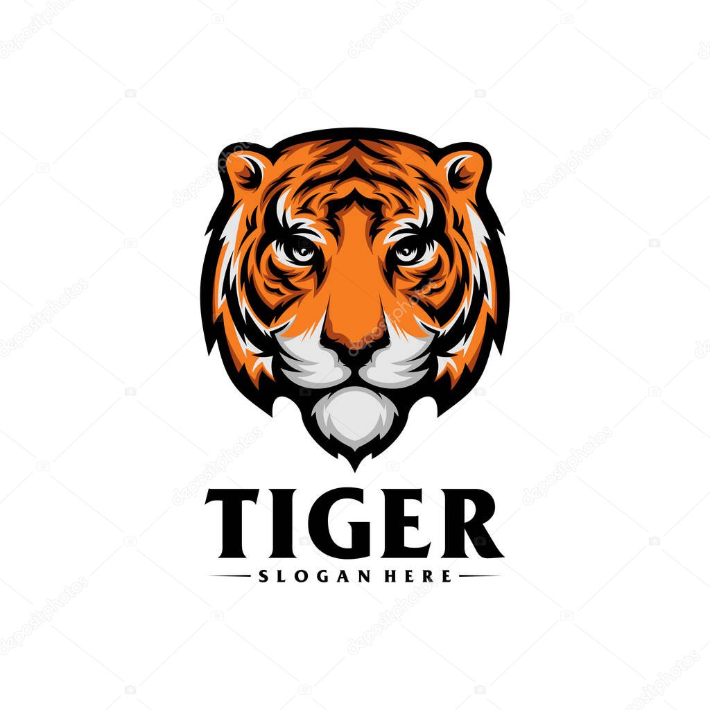 Head Tiger logo Design Vector, Creative design, Template, illustration