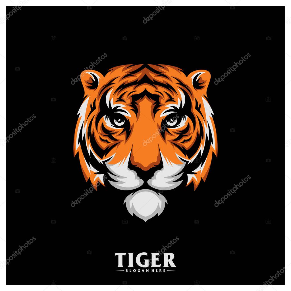 Head Tiger logo Design Vector, Creative design, Template, illustration