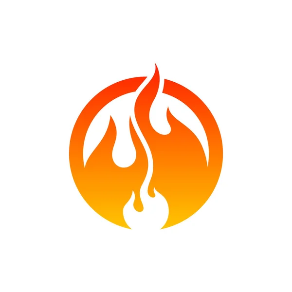 Vector Logotipo Fuego Plantilla Diseño Logotipo Llama Icono Símbolo Diseño — Archivo Imágenes Vectoriales