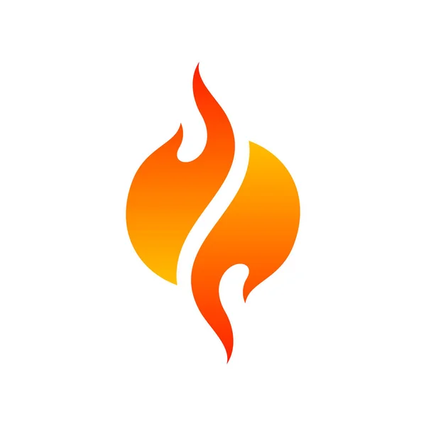 Fire Logo Vector Flame Logo Design Template Icon Symbol Creative — Stock Vector