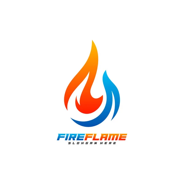 Διάνυσμα Σχεδιασμού Λογότυπου Φλόγας Πρότυπο Λογότυπου Πυρκαγιάς Σύμβολο Εικονιδίου Blaze — Διανυσματικό Αρχείο
