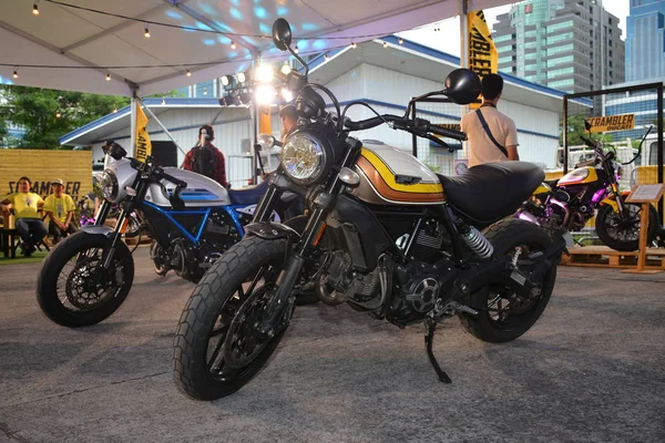 Ducati Scrambler motocicleta no Philippine Moto Heritage Weekend — Fotografia de Stock