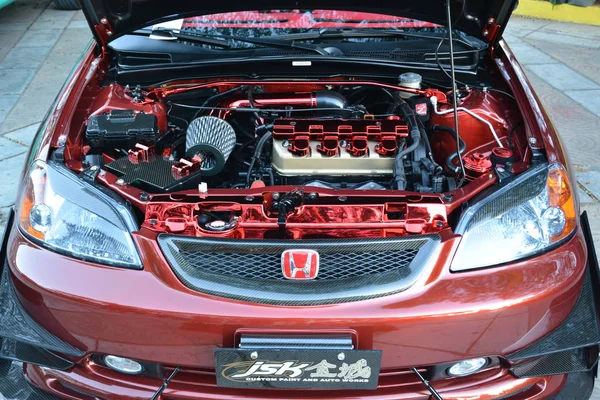 Honda Civic Car Motor auf der Pik Auto Show — Stockfoto