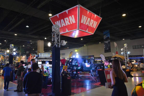 Выставочный стенд Warn winch на Манильском автосалоне — стоковое фото