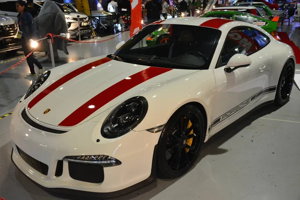 Porsche coche deportivo en Manila Auto Salon — Foto de Stock