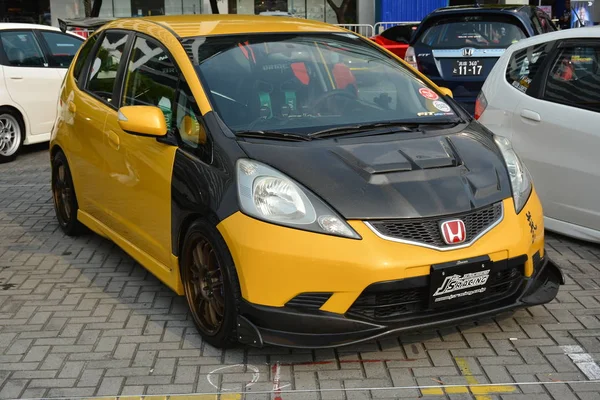 Honda Jazz at Bumper to Bumper 15 car sho — Stock Photo, Image