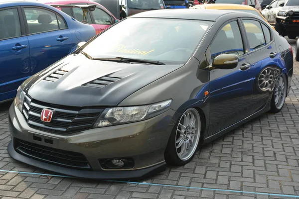 Honda City em Bumper to Bumper 15 show de carros — Fotografia de Stock