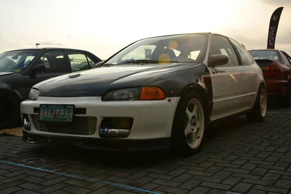 Honda Civic hatchback at Bumper to Bumper 15 car show — Stock Photo, Image