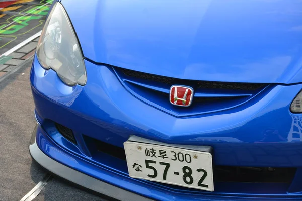 Honda integra typ r an stoßstange zu stoßstange 15 autoschau — Stockfoto
