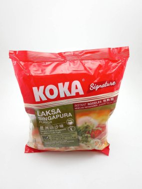 Koka imzası Laksa Singapura aromalı erişte. 