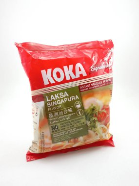 Koka imzası Laksa Singapura aromalı erişte. 
