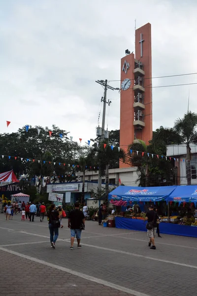 Rizal Nov Plaza Aire Libre Del Ayuntamiento Antipolo Durante Navidad —  Fotos de Stock