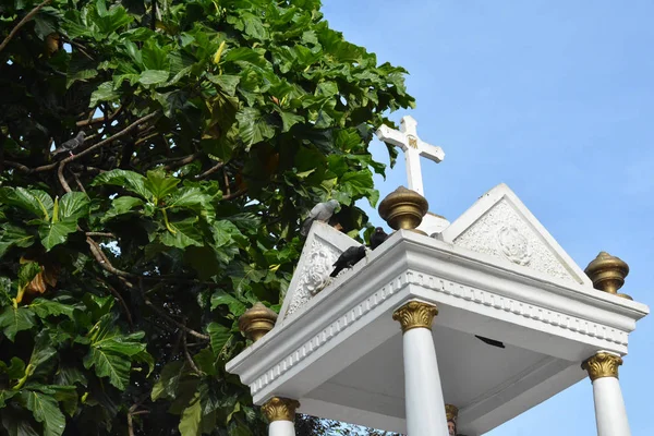 Rizal Nov Struktur Altar Luar Ruangan Yesus Katedral Antipolo Pada — Stok Foto