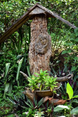 Rizal, Ph - 30 Kasım: 30 Kasım 2019 tarihinde Antipolo, Rizal, Filipinler 'de Meryem' in Temiz Kalbi bahçe düzenleme cemaati.