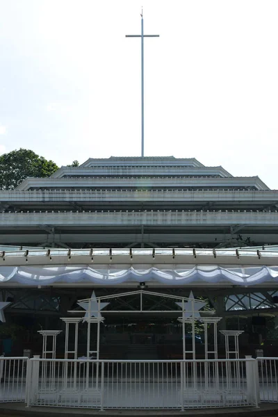 Rizal Nov Parish Immaculate Heart Mary Church Facade November 2019 — Stock Photo, Image