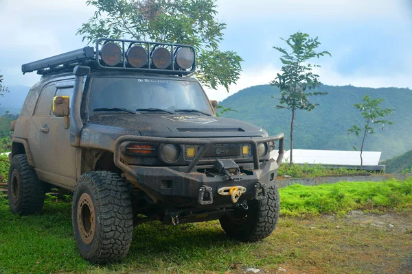 Rizal Dezember Toyota Cruiser Geländegängig Gemacht Dezember 2019 Tanay Rizal — Stockfoto