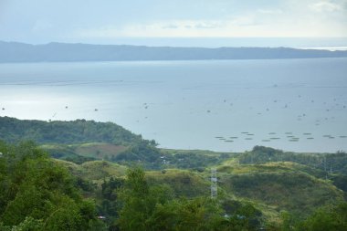 Rizal, Ph - 21 Aralık 2019 'da Pililla şehri genel görünümü Pililla, Rizal, Filipinler.
