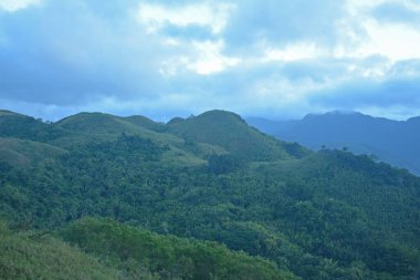 Tanay, Rizal, Filipinler 'deki Hazine Dağı' nın yukarıdan görüntüsü