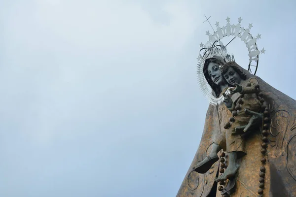 Rizal Dec Regina Rica Rosarii Statue Facade December 2019 Tanay — Stock Fotó