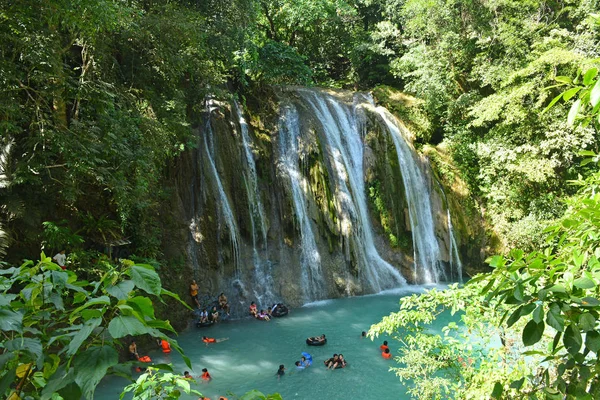 Rizal Dec Daranak Falls Crowd December 2019 Tanay Rizal Philippines — 图库照片