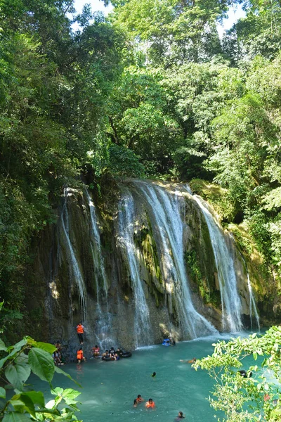 Rizal Dec Daranak Falls Crowd December 2019 Tanay Rizal Philippines — 图库照片