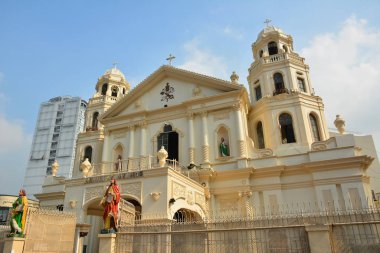 MANILA, PH - OCT. 5: Minor Basilica of the Black Nazarene or also known as Quiapo church facade on October 5, 2019 in Manila, Philippines.