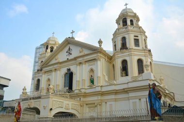MANILA, PH - OCT. 5: Minor Basilica of the Black Nazarene or also known as Quiapo church facade on October 5, 2019 in Manila, Philippines.