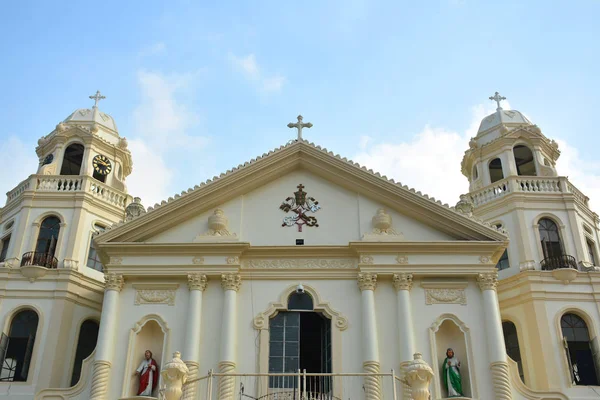 MANILA, PH - OCT. 5: Minor Basilica of the Black Nazarene or also known as Quiapo church facade on October 5, 2019 in Manila, Philippines.