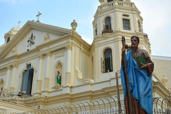MANILA, PH - OCT. 5: Minor Basilica of the Black Nazarene or also known as Quiapo church facade on October 5, 2019 in Manila, Philippines.