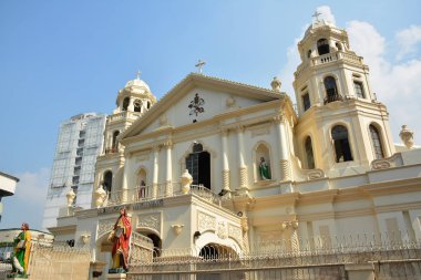 MANILA, PH - OCT. 5: Minor Basilica of the Black Nazarene or also known as Quiapo church facade on October 5, 2019 in Manila, Philippines.