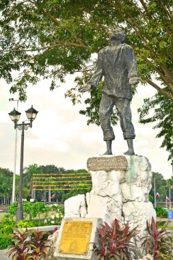 MANILA, PH- DEC. 29: Lorenzo Ruiz statue on December 29, 2016 in Manila, Philippines.