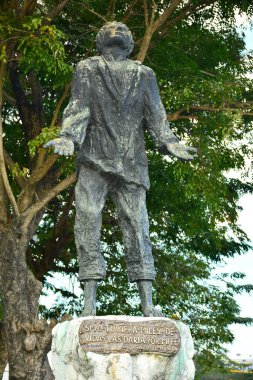 MANILA, PH- DEC. 29: Lorenzo Ruiz statue on December 29, 2016 in Manila, Philippines.