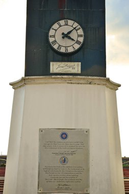 MANILA, PH-DEC. 29: The Centennial or Memorial Clock on December 29, 2016 in Manila, Philippines. The Centennial or Memorial Clock is dedicated to the memory of the National Heroes of the Philippines.