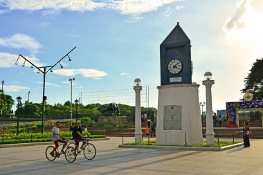 MANILA, PH-DEC. 29: The Centennial or Memorial Clock on December 29, 2016 in Manila, Philippines. The Centennial or Memorial Clock is dedicated to the memory of the National Heroes of the Philippines.