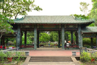 MANILA, PH - DEC. 29: Chinese Garden pavilion inside Rizal Park on December 29, 2016 in Roxas Boulevard, Manila. Rizal Park is one of the major tourist attractions and favorite leisure spot of Manila.
