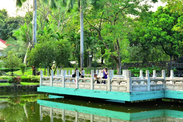 Manila Dic Jardín Chino Dentro Del Parque Rizal Diciembre 2016 —  Fotos de Stock