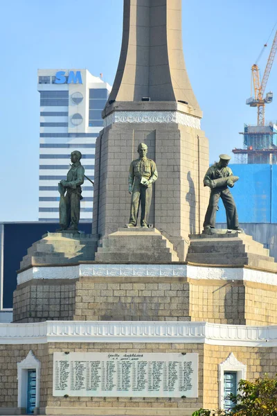 Bangkok Dezember Siegesdenkmal Dezember 2016 Ratchathewi Bangkok Thailand Victory Monument — Stockfoto