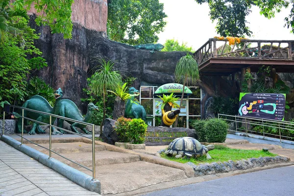 Bangkok Dec Section Reptiles Amphibiens Zoo Dusit Décembre 2016 Parc — Photo