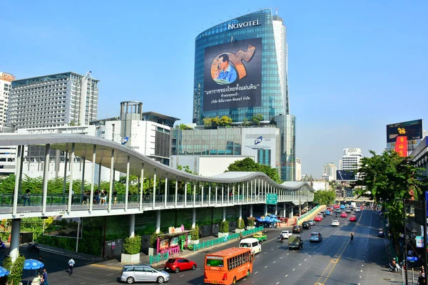 Bangkok Aralık 2016 Bangkok Tayland Novotel Cephesi — Stok fotoğraf
