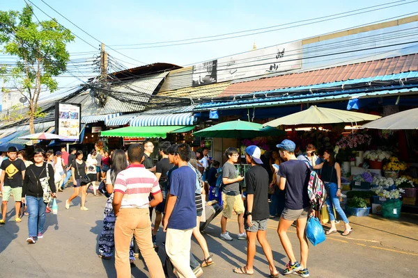 Bangkok Dec Les Gens Font Shopping Marchent Marché Week End — Photo