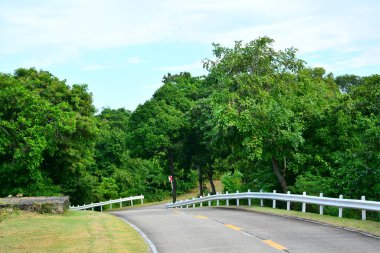 Road path way with nature scenery in Corregidor island, Cavite, Philippines clipart