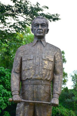 CAVITE, PH - DEC. 3: Manuel L. Quezon statue at Corregidor island on December 3, 2016 in Cavite, Philippines. Corregidor is an island located at the entrance of Manila Bay.