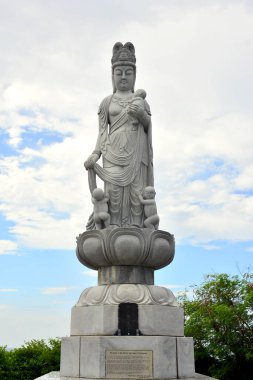 CAVITE, PH - DEC. 3: Japanese garden of peace Kan-non statue at Corregidor island on December 3, 2016 in Cavite, Philippines. Corregidor is an island located at the entrance of Manila Bay.
