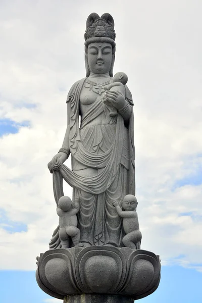 Cavite Dec Japanese Garden Peace Kan Non Statue Corregidor Island — стокове фото