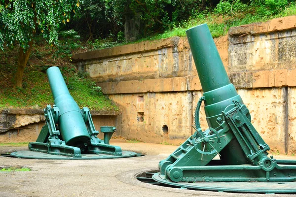 Cavite Dec Battery Way Mortar Cannon Display Corregidor Island December — стокове фото