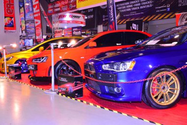 PASAY, PH - NOV. 6: Mitsubishi Lancer Evolution at Manila Auto Salon on November 6, 2016 in SMX Convention Center, Pasay, Philippines.