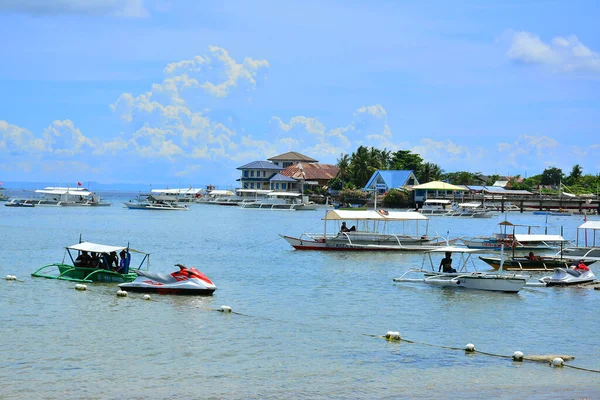 Cebu Okt Cebu White Sands Badort Med Båtar Den Oktober — Stockfoto
